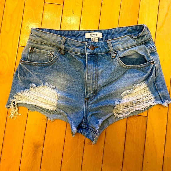 Forever 21 Pants - Forever 21 cutoff jean shorts Size 26
